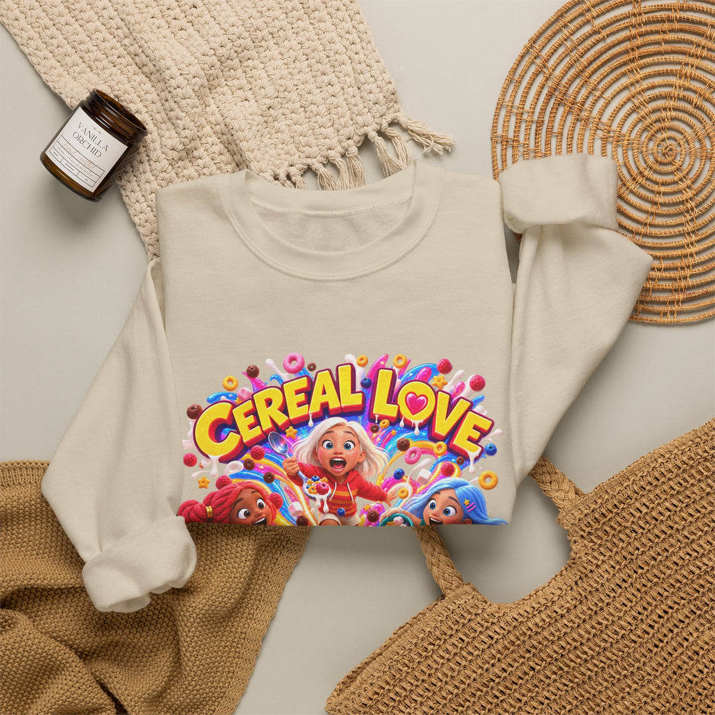 Red, White & Hue: Cereal Love Crewneck Sweatshirt
