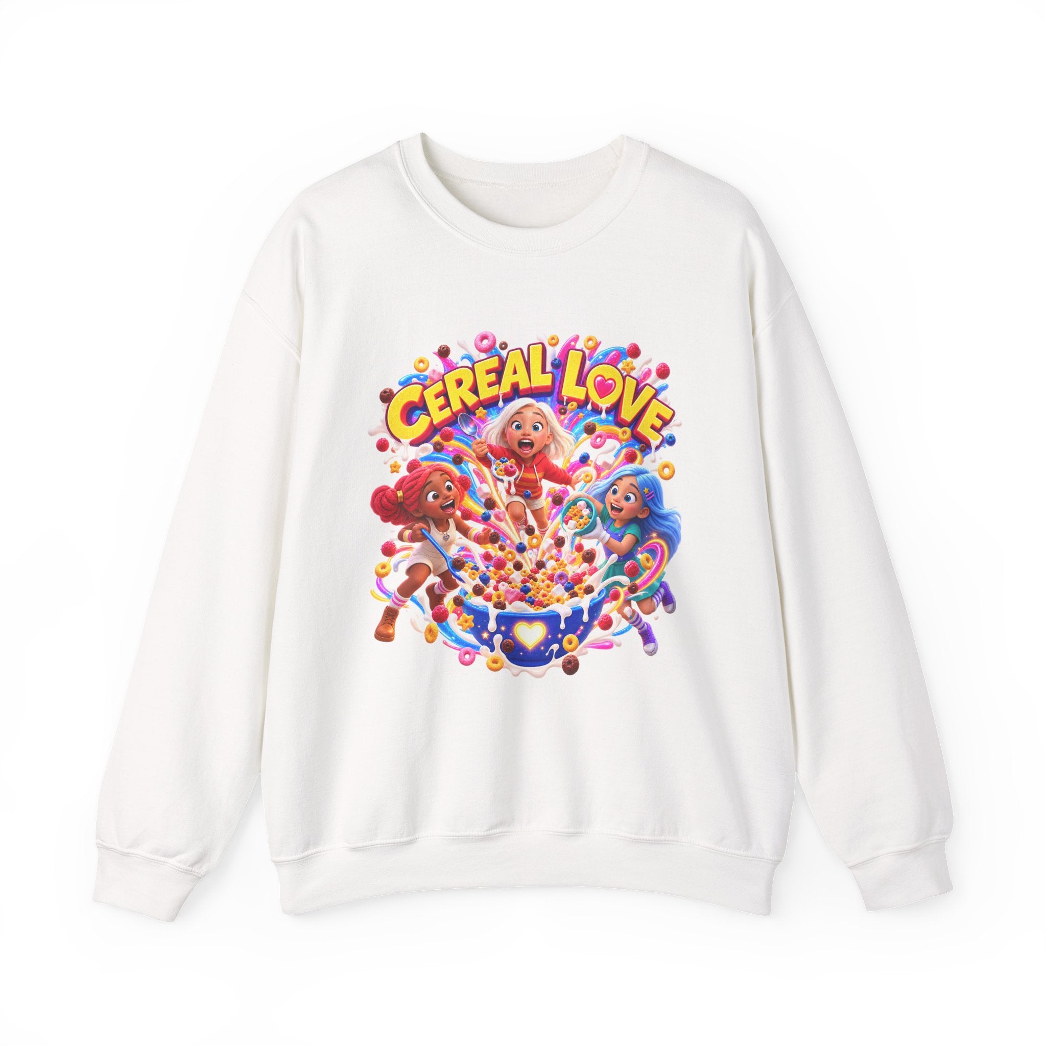 Red, White & Hue: Cereal Love Crewneck Sweatshirt