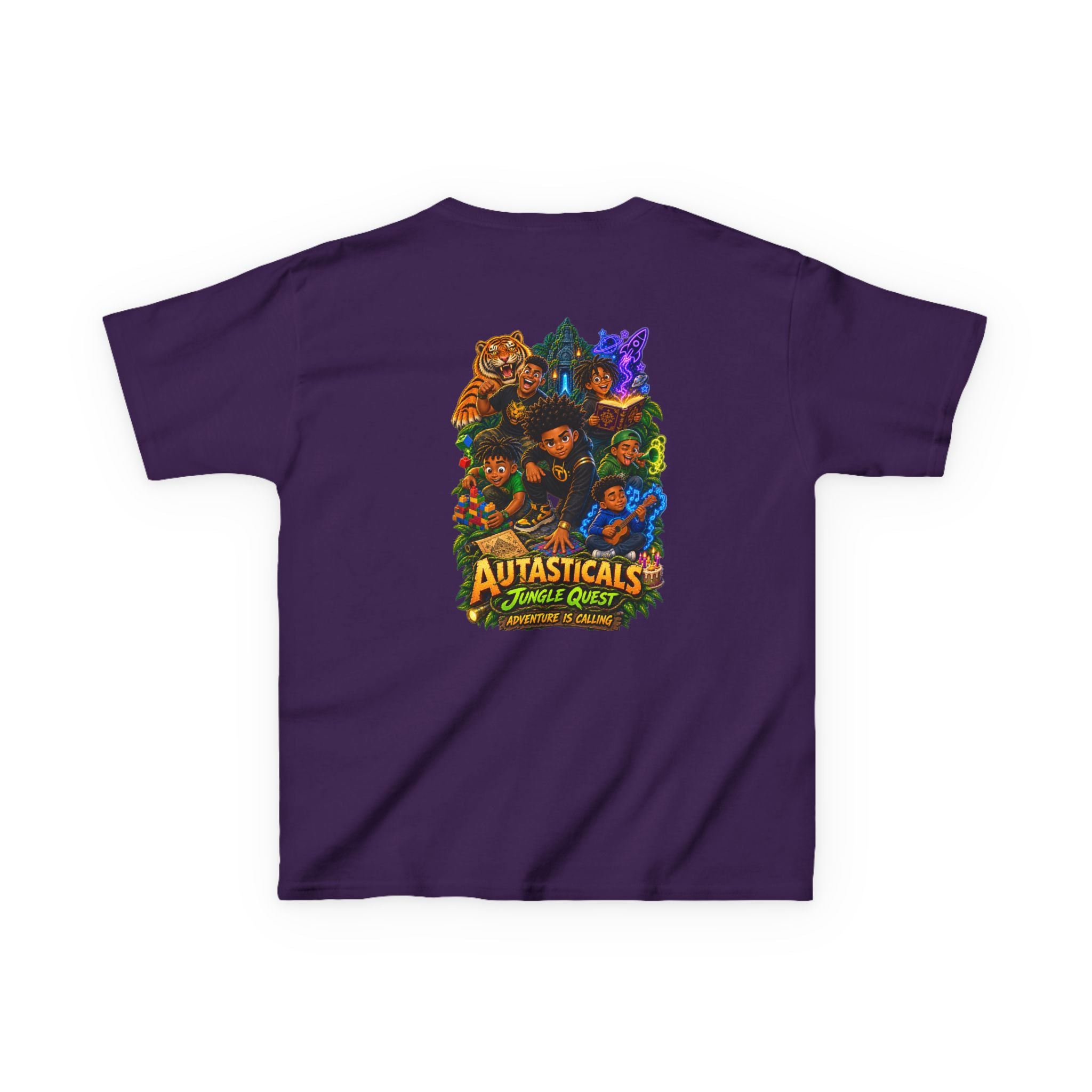 Autasticals™ Jungle Quest Kids T-Shirt– Celebrating Neurodiverse Kids Superpowers