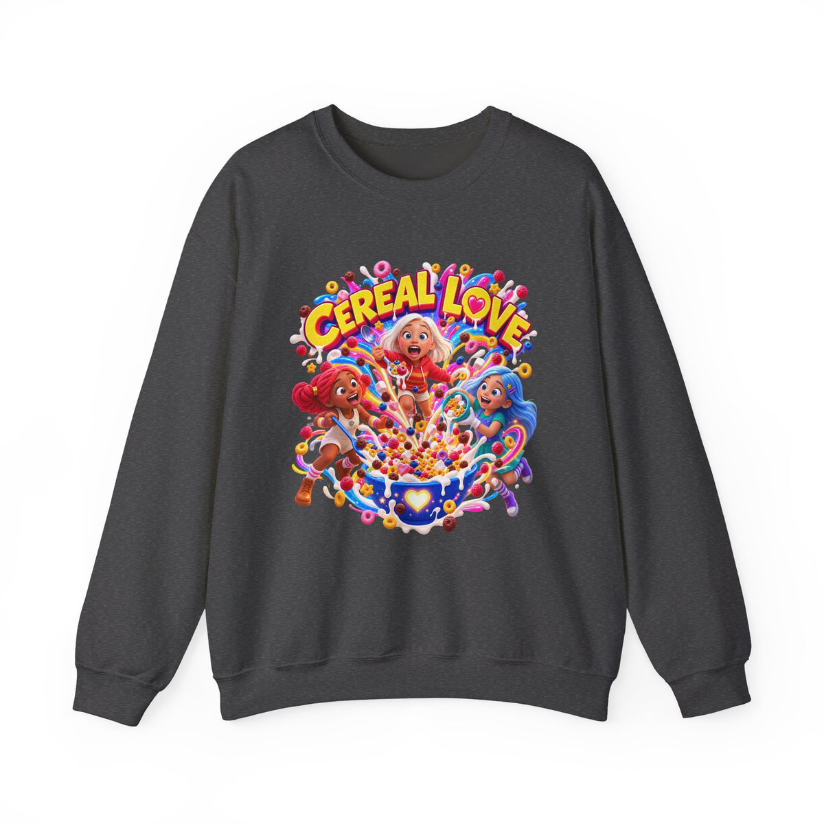 Red, White & Hue: Cereal Love Crewneck Sweatshirt