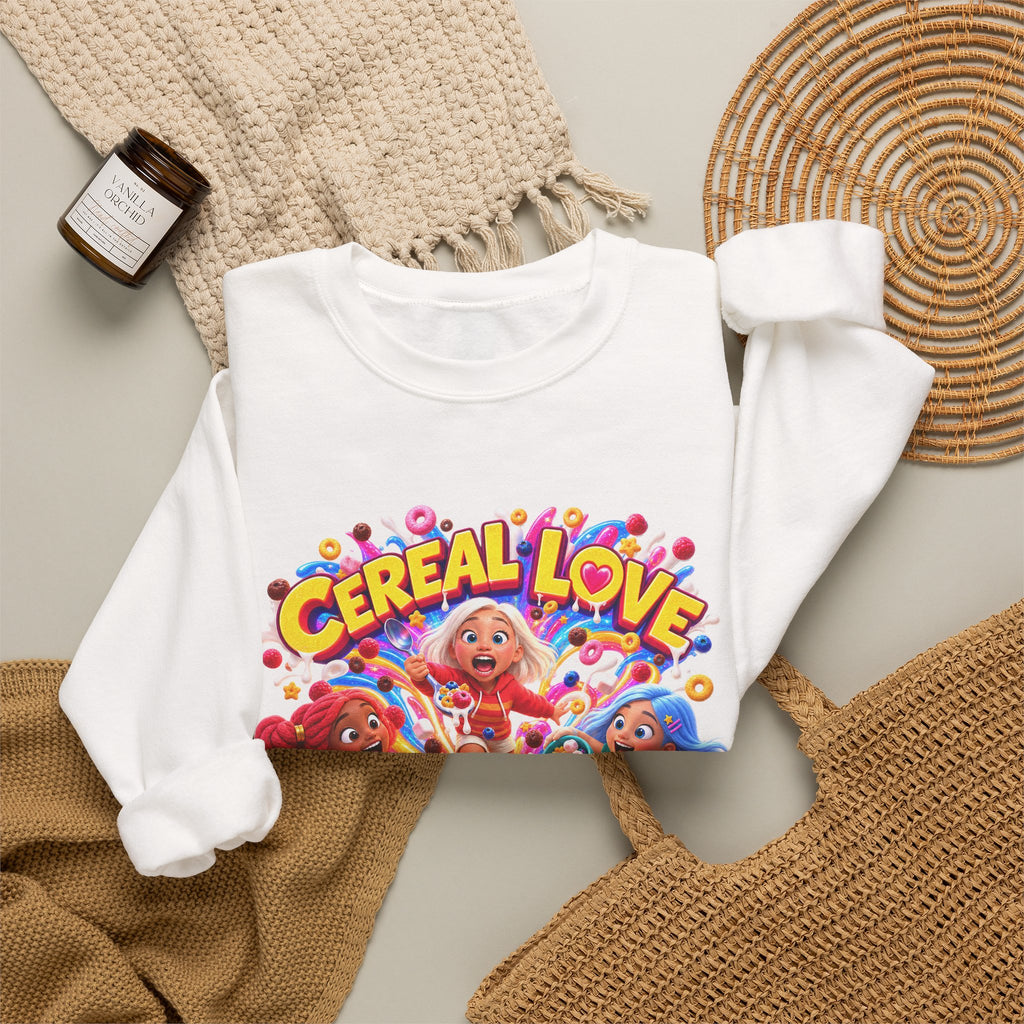 Red, White & Hue: Cereal Love Crewneck Sweatshirt