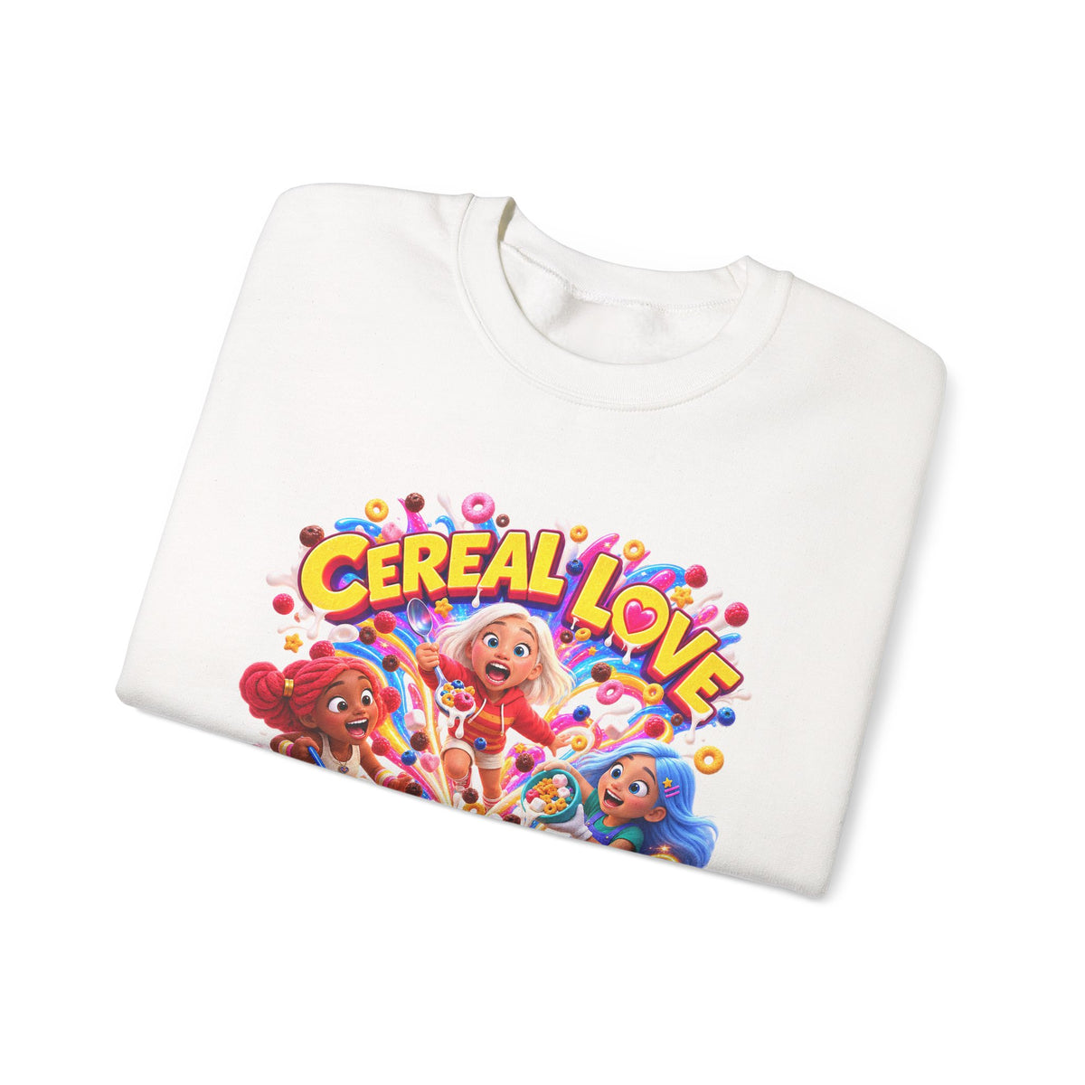 Red, White & Hue: Cereal Love Crewneck Sweatshirt