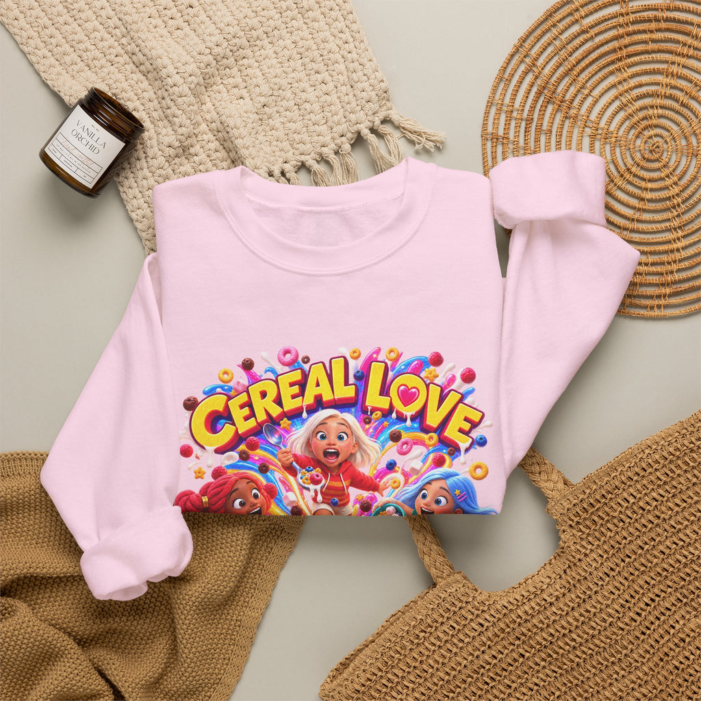 Red, White & Hue: Cereal Love Crewneck Sweatshirt