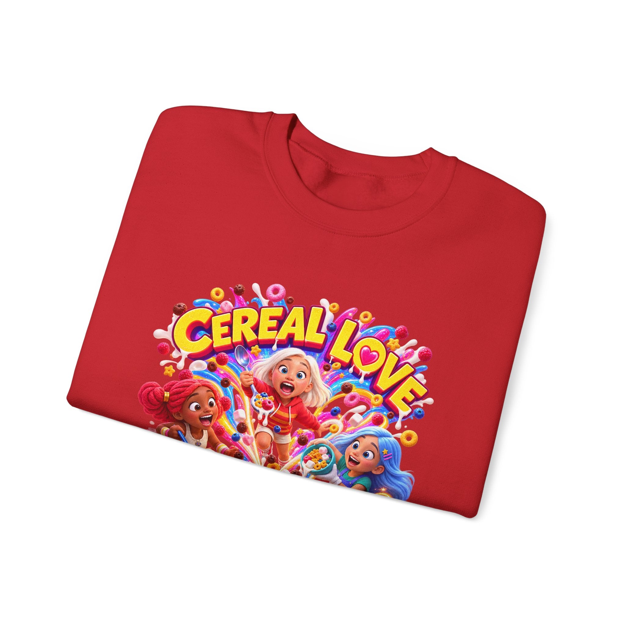 Red, White & Hue: Cereal Love Crewneck Sweatshirt