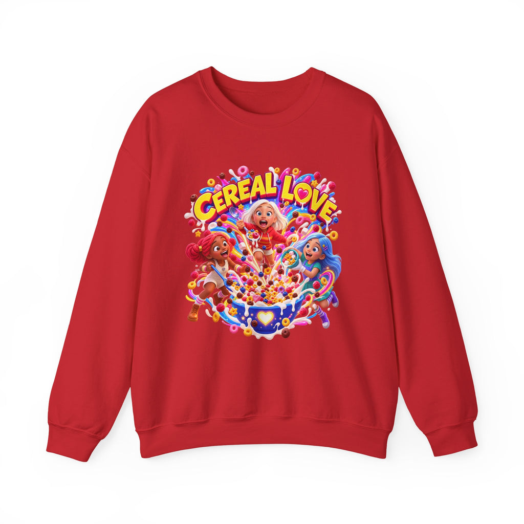 Red, White & Hue: Cereal Love Crewneck Sweatshirt