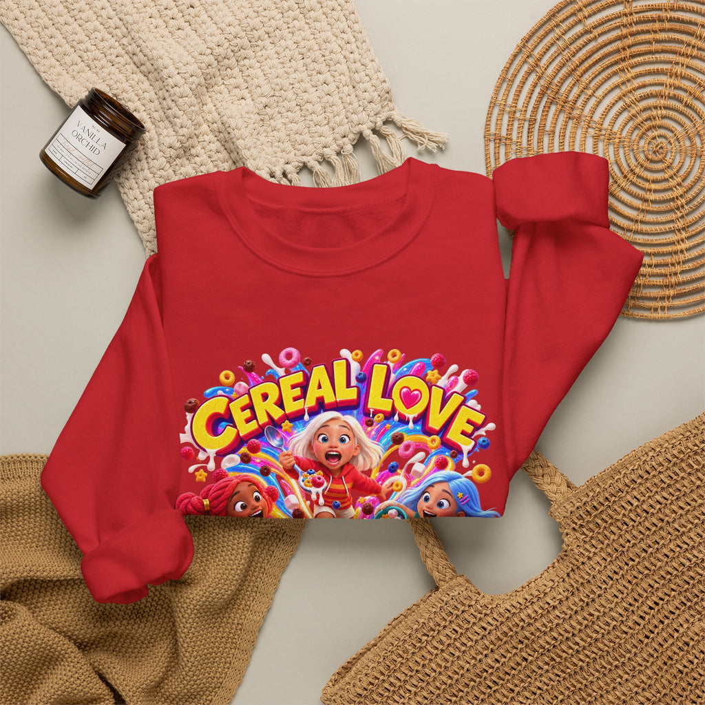 Red, White & Hue: Cereal Love Crewneck Sweatshirt